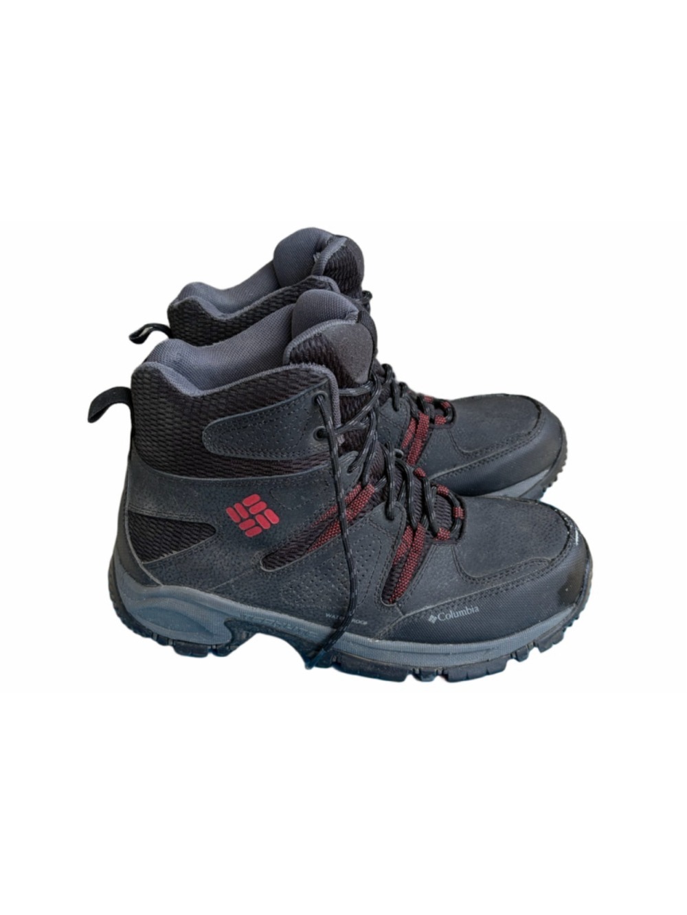 Men's Columbia Lifttop II Omni-Heat Boots Size 10.5 Black Red - Picture 1 of 8